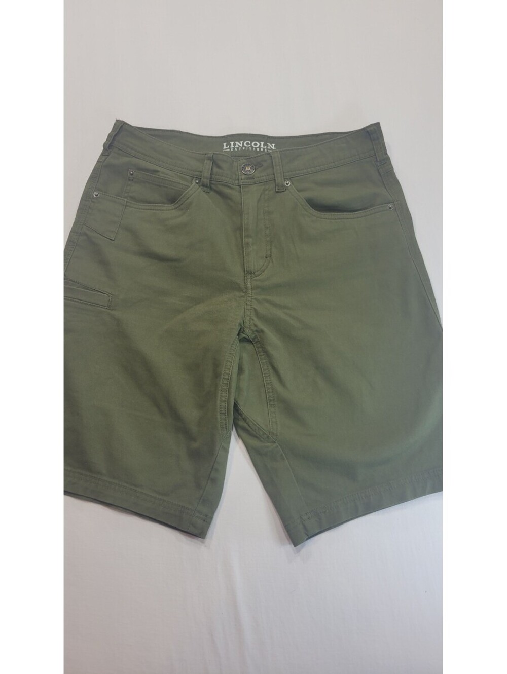 Lincoln Outfitters Olive Green Men's Shorts Size 30 Cotton Spandex Blend